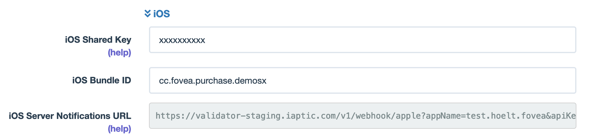 Iaptic Settings